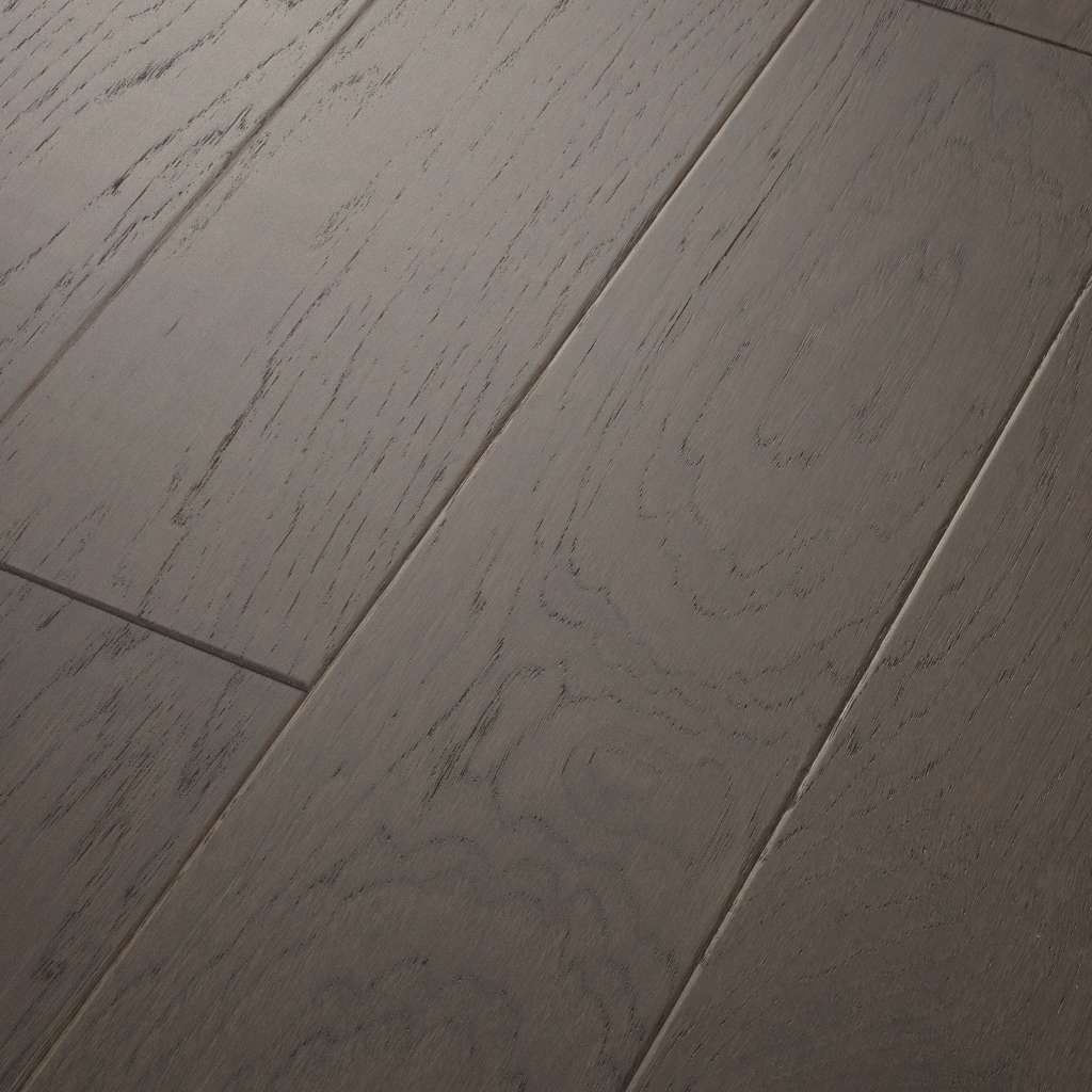 Subtle wirebrushing lets the natural beauty of hickory shine through with High Plains 6 3/8 Hardwood from Shaw Floors.