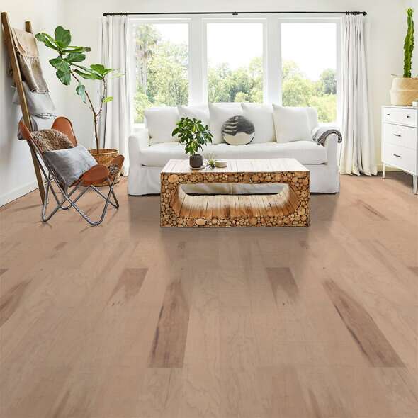 Pebble Hill Hickory, which warms rooms with its rich grain and hand-scraped texture, has proven so popular we've added another width plus three new colors. Hickory has inherent strength and durability, which make Pebble Hill a fantastic flooring choice. Made in the USA.