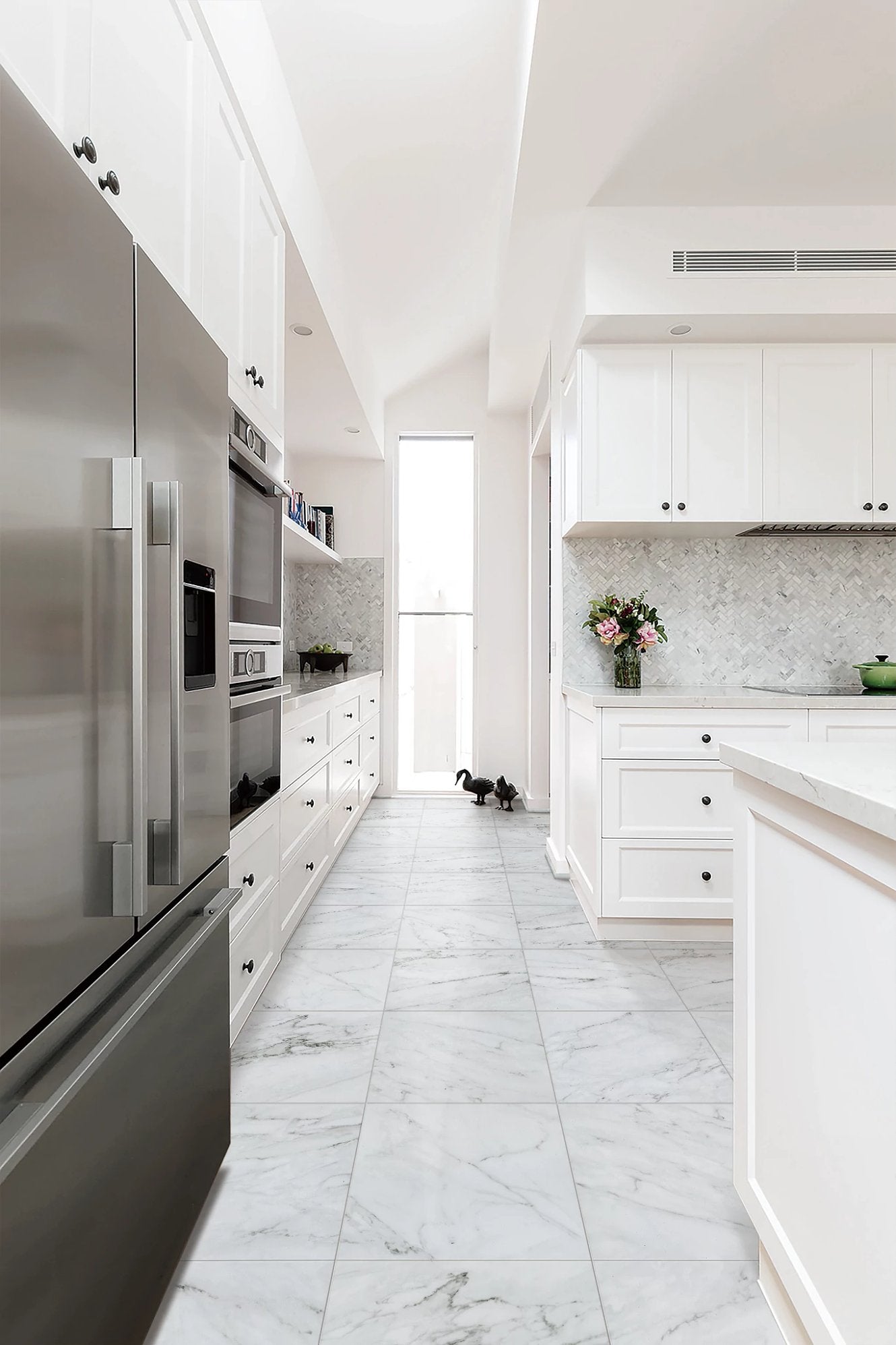 COREtec Tile SPC - 18" x 36" Eterna Marble ($6.59 p/sf) VV840-12275