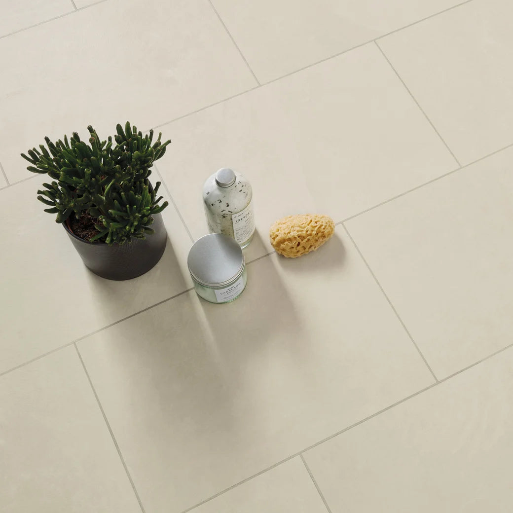 Karndean Knight Tile Gluedown - 12" x 18" Ivory Riven Slate ST18